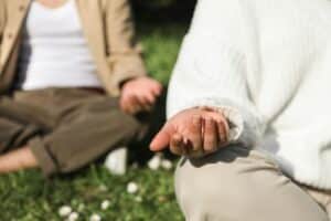 People Meditating To Lower Anxiety